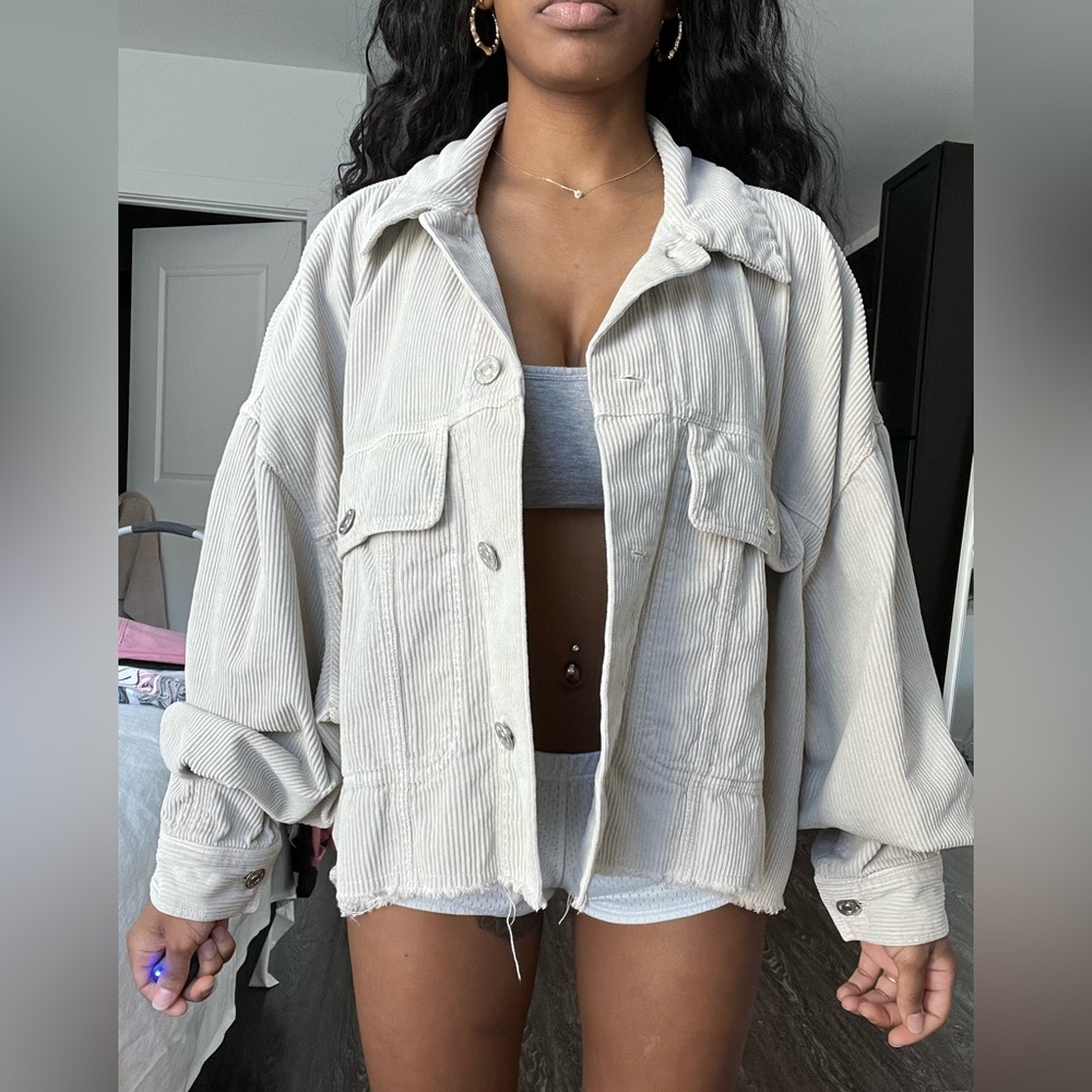 Light Tan Zara Oversized Jacket
